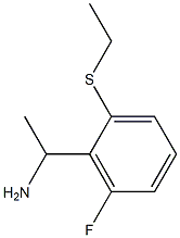 1-[2-(ethylsulfanyl)-6-fluorophenyl]ethan-1-amine Struktur