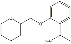 1-[2-(oxan-2-ylmethoxy)phenyl]ethan-1-amine Struktur