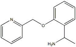 1-[2-(pyridin-2-ylmethoxy)phenyl]ethanamine Struktur