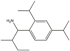 1-[2,4-bis(propan-2-yl)phenyl]-2-methylbutan-1-amine Struktur