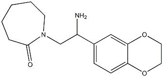 1-[2-amino-2-(2,3-dihydro-1,4-benzodioxin-6-yl)ethyl]azepan-2-one Struktur