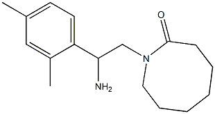 1-[2-amino-2-(2,4-dimethylphenyl)ethyl]azocan-2-one Struktur