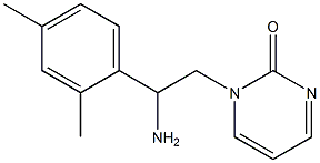 1-[2-amino-2-(2,4-dimethylphenyl)ethyl]pyrimidin-2(1H)-one Struktur