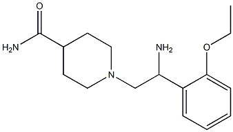 1-[2-amino-2-(2-ethoxyphenyl)ethyl]piperidine-4-carboxamide Struktur