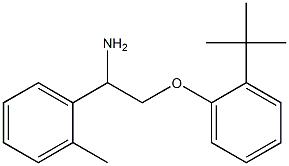 1-[2-amino-2-(2-methylphenyl)ethoxy]-2-tert-butylbenzene Struktur