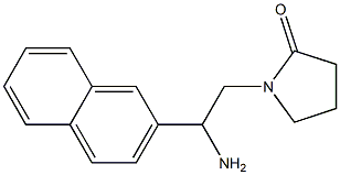 1-[2-amino-2-(2-naphthyl)ethyl]pyrrolidin-2-one Struktur