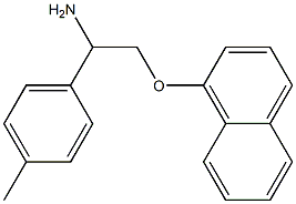 1-[2-amino-2-(4-methylphenyl)ethoxy]naphthalene Struktur