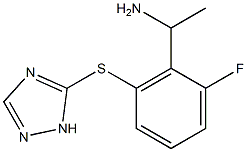 1-[2-fluoro-6-(1H-1,2,4-triazol-5-ylsulfanyl)phenyl]ethan-1-amine Struktur