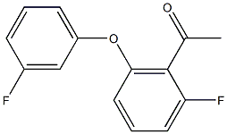 1-[2-fluoro-6-(3-fluorophenoxy)phenyl]ethan-1-one Struktur