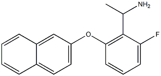 1-[2-fluoro-6-(naphthalen-2-yloxy)phenyl]ethan-1-amine Struktur