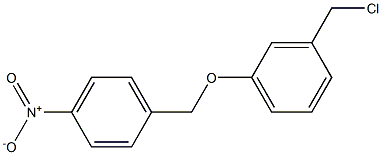 1-[3-(chloromethyl)phenoxymethyl]-4-nitrobenzene Struktur