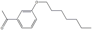 1-[3-(heptyloxy)phenyl]ethan-1-one Struktur