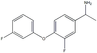 1-[3-fluoro-4-(3-fluorophenoxy)phenyl]ethan-1-amine Struktur