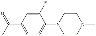 1-[3-fluoro-4-(4-methylpiperazin-1-yl)phenyl]ethan-1-one Struktur