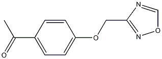 1-[4-(1,2,4-oxadiazol-3-ylmethoxy)phenyl]ethan-1-one Struktur