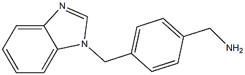 1-[4-(1H-benzimidazol-1-ylmethyl)phenyl]methanamine Struktur