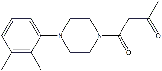 1-[4-(2,3-dimethylphenyl)piperazin-1-yl]butane-1,3-dione Struktur