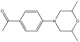 1-[4-(2,6-dimethylmorpholin-4-yl)phenyl]ethan-1-one Struktur