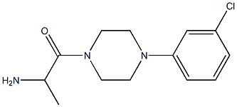 1-[4-(3-chlorophenyl)piperazin-1-yl]-1-oxopropan-2-amine Struktur