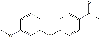 1-[4-(3-methoxyphenoxy)phenyl]ethan-1-one Struktur