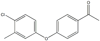 1-[4-(4-chloro-3-methylphenoxy)phenyl]ethan-1-one Struktur