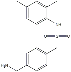 1-[4-(aminomethyl)phenyl]-N-(2,4-dimethylphenyl)methanesulfonamide Struktur