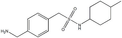 1-[4-(aminomethyl)phenyl]-N-(4-methylcyclohexyl)methanesulfonamide Struktur