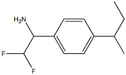 1-[4-(butan-2-yl)phenyl]-2,2-difluoroethan-1-amine Struktur