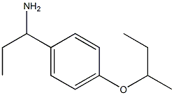 1-[4-(butan-2-yloxy)phenyl]propan-1-amine Struktur