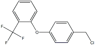 1-[4-(chloromethyl)phenoxy]-2-(trifluoromethyl)benzene Struktur