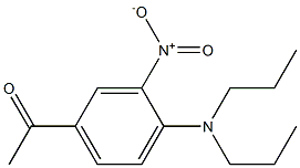 1-[4-(dipropylamino)-3-nitrophenyl]ethan-1-one Struktur