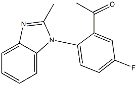 1-[5-fluoro-2-(2-methyl-1H-1,3-benzodiazol-1-yl)phenyl]ethan-1-one Struktur