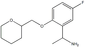 1-[5-fluoro-2-(oxan-2-ylmethoxy)phenyl]ethan-1-amine Struktur