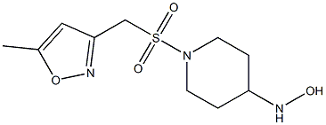 1-{[(5-methyl-1,2-oxazol-3-yl)methane]sulfonyl}piperidine-4-hydroxylamine Struktur