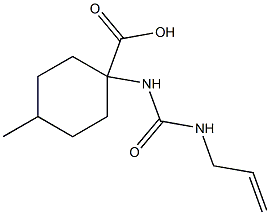 1-{[(allylamino)carbonyl]amino}-4-methylcyclohexanecarboxylic acid Struktur