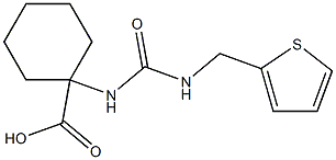 1-{[(thiophen-2-ylmethyl)carbamoyl]amino}cyclohexane-1-carboxylic acid Struktur