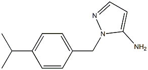 1-{[4-(propan-2-yl)phenyl]methyl}-1H-pyrazol-5-amine Struktur