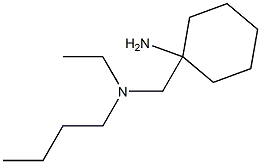 1-{[butyl(ethyl)amino]methyl}cyclohexan-1-amine Struktur