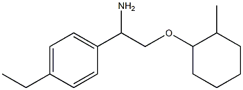 1-{1-amino-2-[(2-methylcyclohexyl)oxy]ethyl}-4-ethylbenzene Struktur