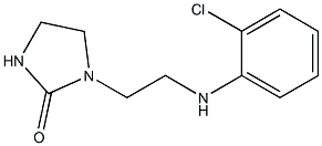 1-{2-[(2-chlorophenyl)amino]ethyl}imidazolidin-2-one Struktur