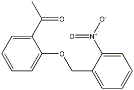 1-{2-[(2-nitrobenzyl)oxy]phenyl}ethanone Struktur