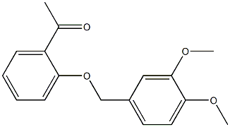 1-{2-[(3,4-dimethoxybenzyl)oxy]phenyl}ethanone Struktur