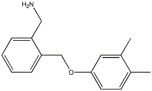 1-{2-[(3,4-dimethylphenoxy)methyl]phenyl}methanamine Struktur