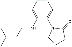 1-{2-[(3-methylbutyl)amino]phenyl}pyrrolidin-2-one Struktur