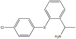 1-{2-[(4-chlorophenyl)sulfanyl]phenyl}ethan-1-amine Struktur