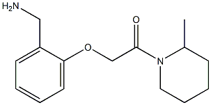 1-{2-[2-(2-methylpiperidin-1-yl)-2-oxoethoxy]phenyl}methanamine Struktur