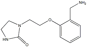 1-{2-[2-(aminomethyl)phenoxy]ethyl}imidazolidin-2-one Struktur