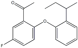 1-{2-[2-(butan-2-yl)phenoxy]-5-fluorophenyl}ethan-1-one Struktur