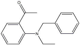 1-{2-[benzyl(ethyl)amino]phenyl}ethan-1-one Struktur