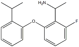 1-{2-fluoro-6-[2-(propan-2-yl)phenoxy]phenyl}ethan-1-amine Struktur